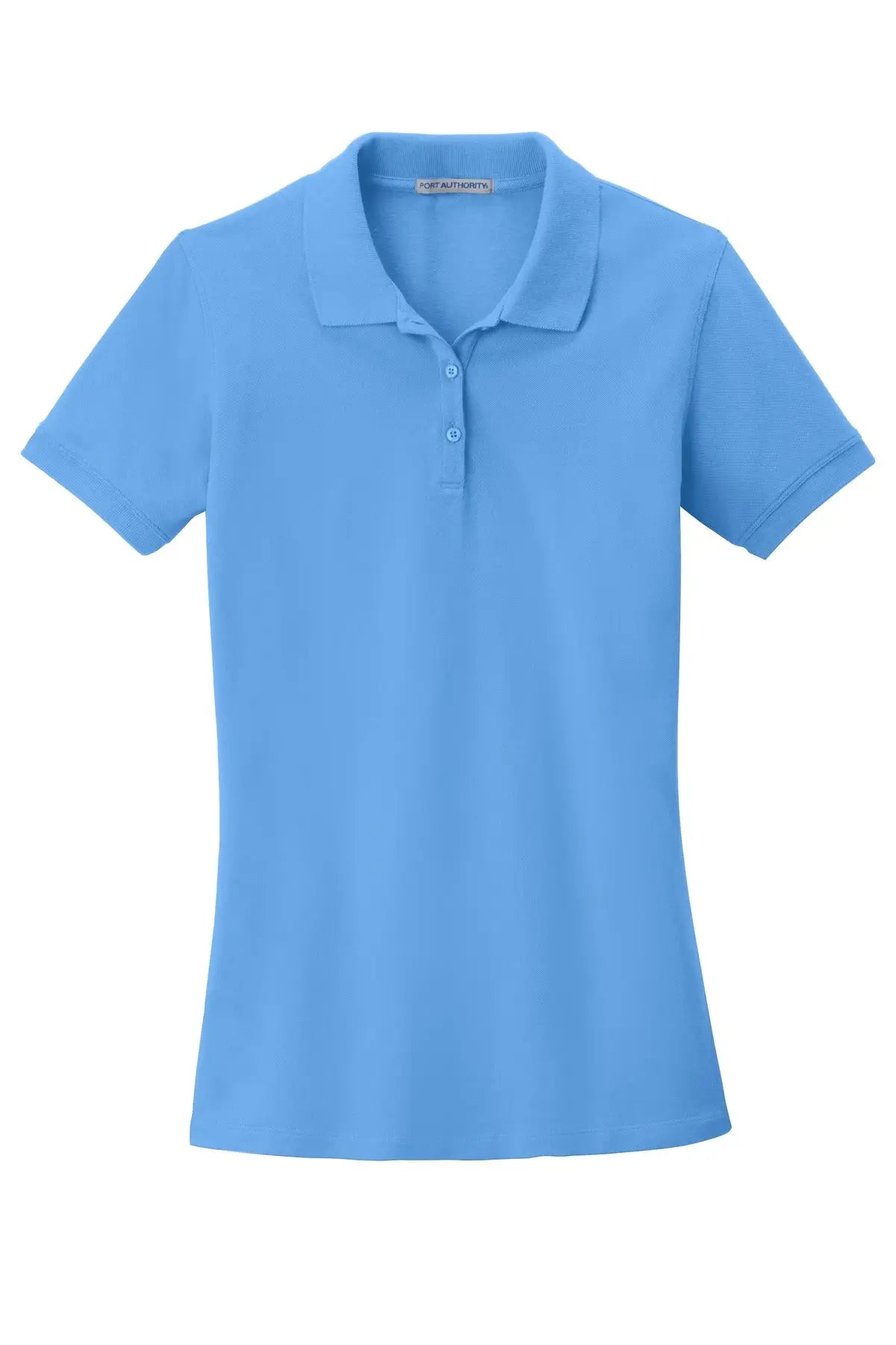 Port Authority Lk8000 Women’s Ezcotton Polo - Azure Blue