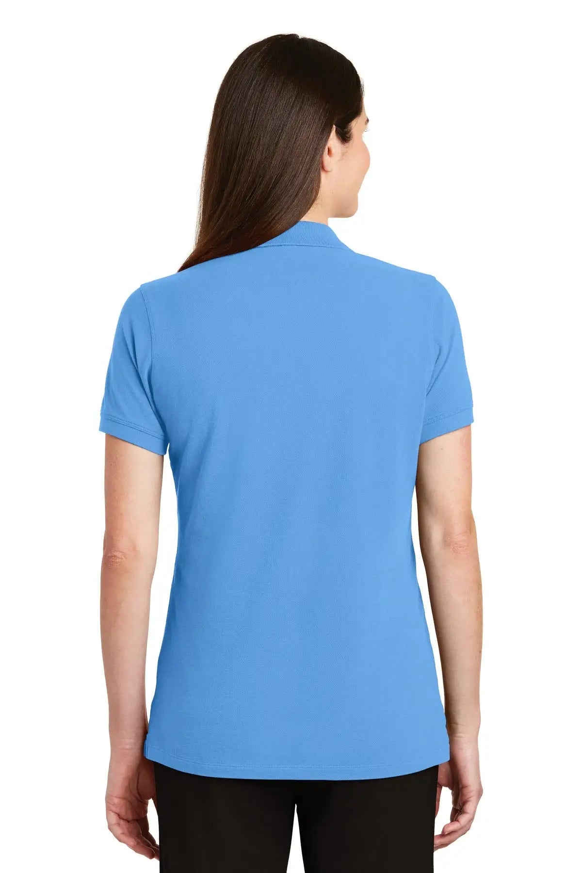 Port Authority Lk8000 Women’s Ezcotton Polo - Azure Blue