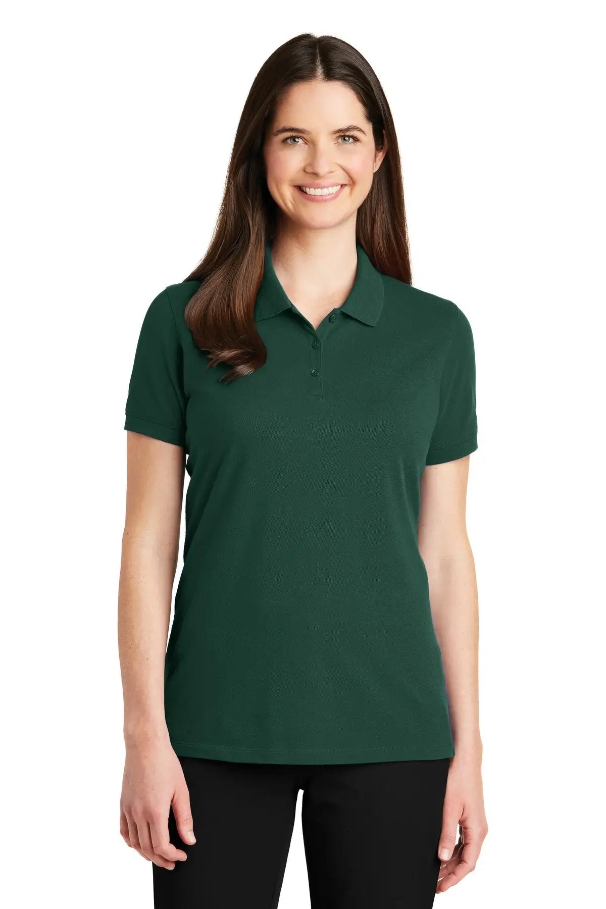 Port Authority Lk8000 Women’s Ezcotton Polo - Green Glen - Ladies Xs