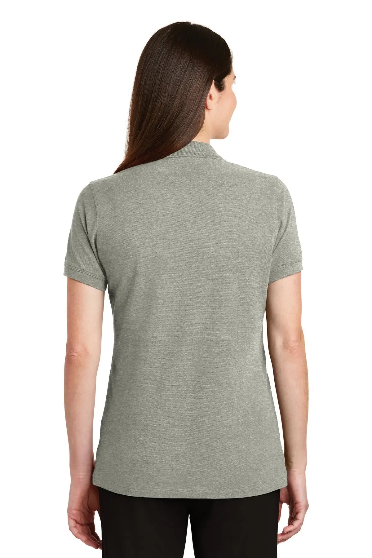 Port Authority Lk8000 Women’s Ezcotton Polo - Oxford Heather