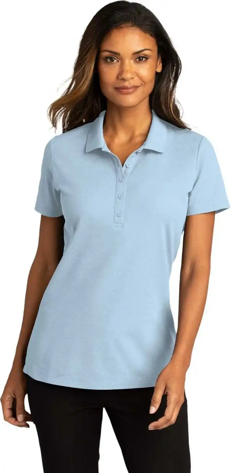Port Authority Lk810 Ladies Superpro React Polo - Cloud Blue