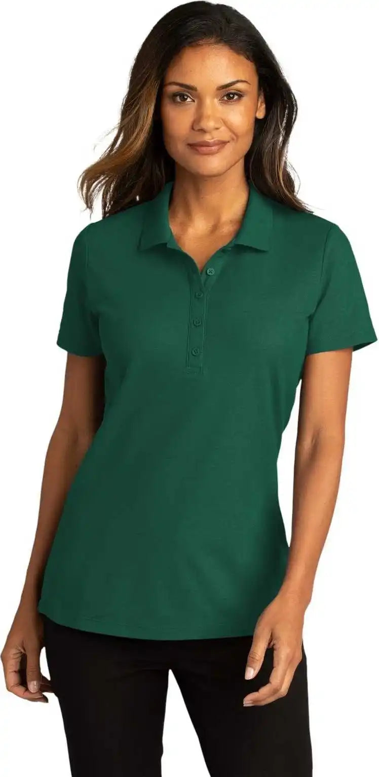 Port Authority Lk810 Ladies Superpro React Polo Marine Green
