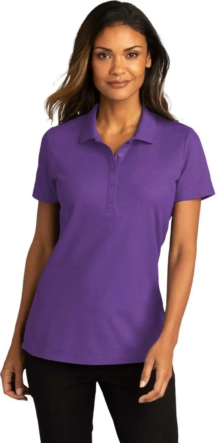 Port Authority Lk810 Ladies Superpro React Polo Purple
