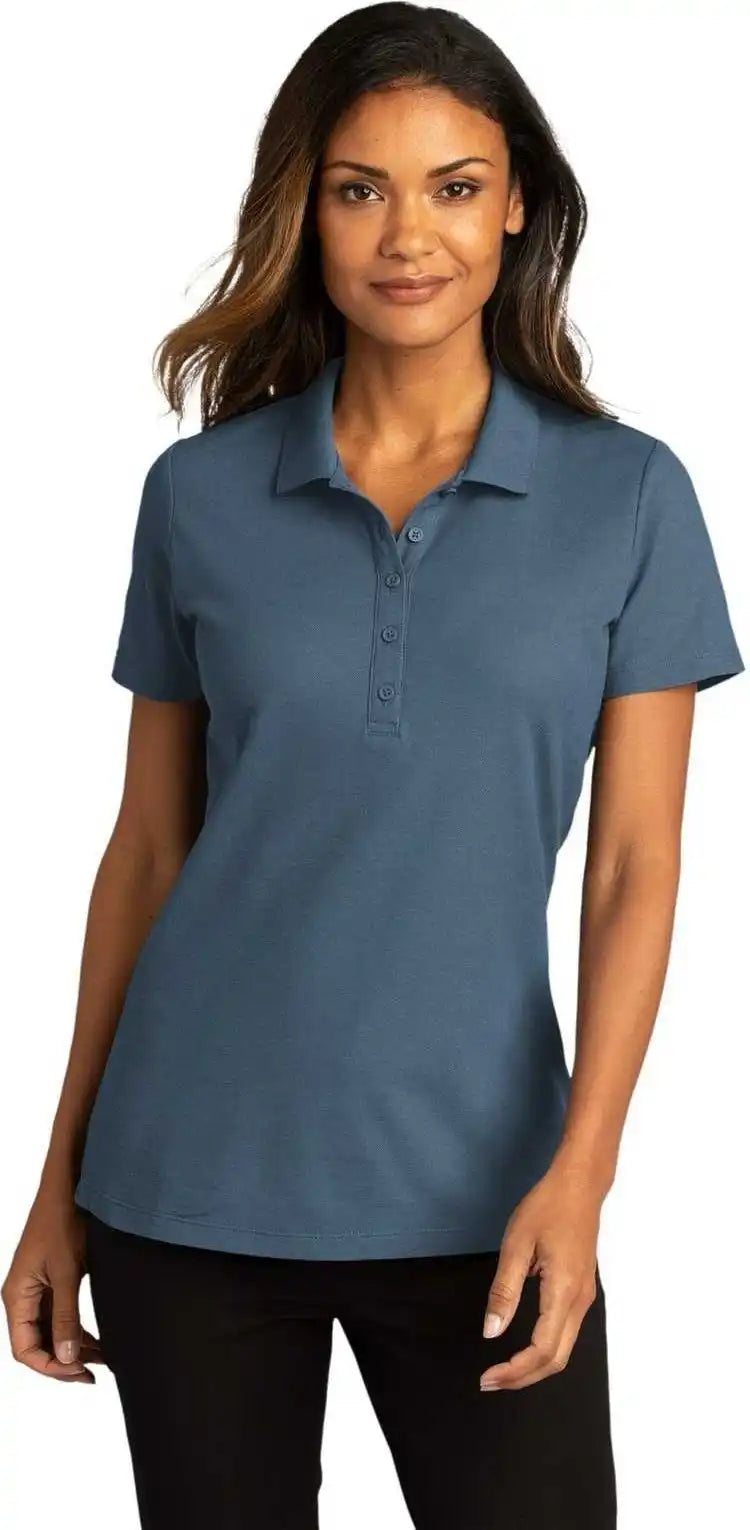 Port Authority Lk810 Ladies Superpro React Polo Regatta Blue