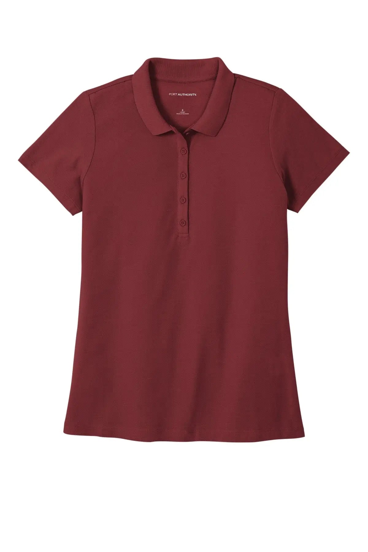 Port Authority Lk810 Women’s Superpro React Polo - Burgundy