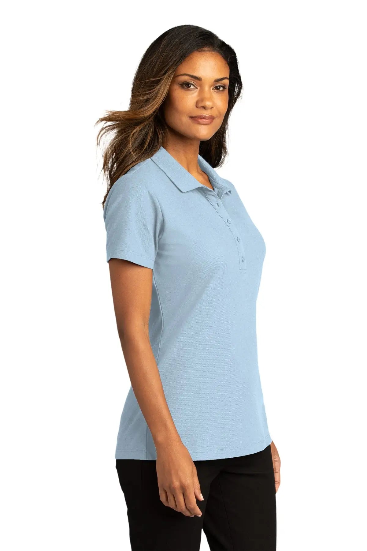 Port Authority Lk810 Women’s Superpro React Polo - Cloud Blue