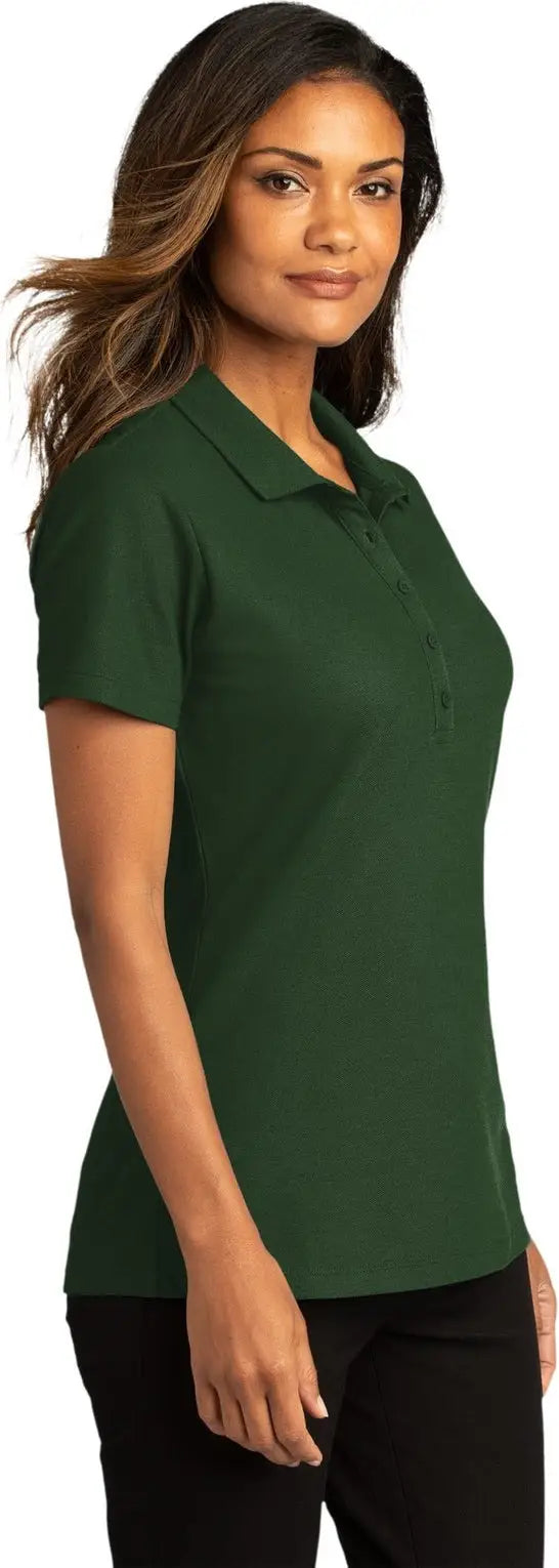 Port Authority Lk810 Women’s Superpro React Polo - Dark Green
