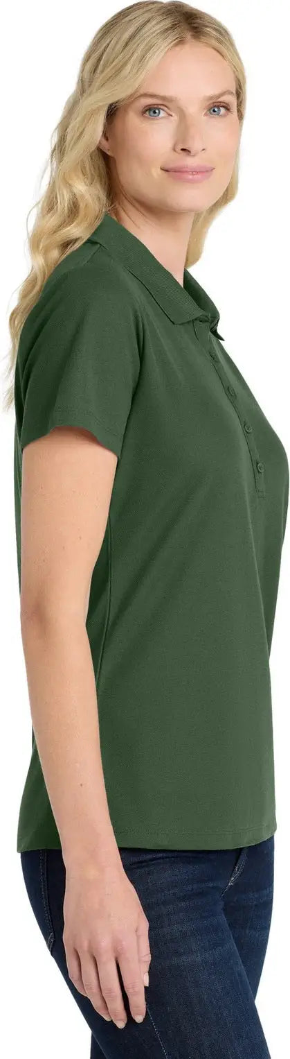 Port Authority Lk810 Women’s Superpro React Polo - Dark Green