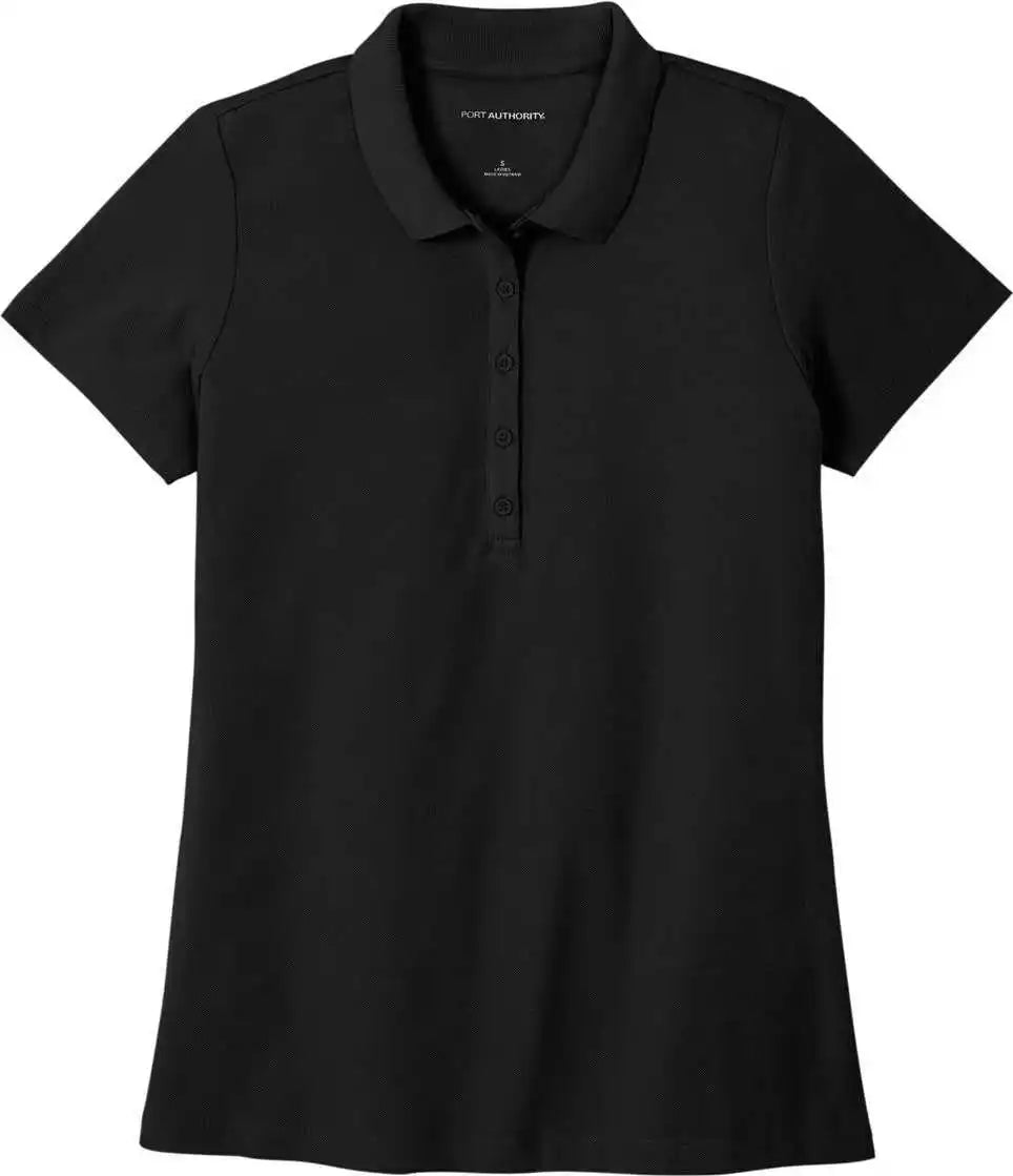 Port Authority Lk810 Women’s Superpro React Polo - Deep Black
