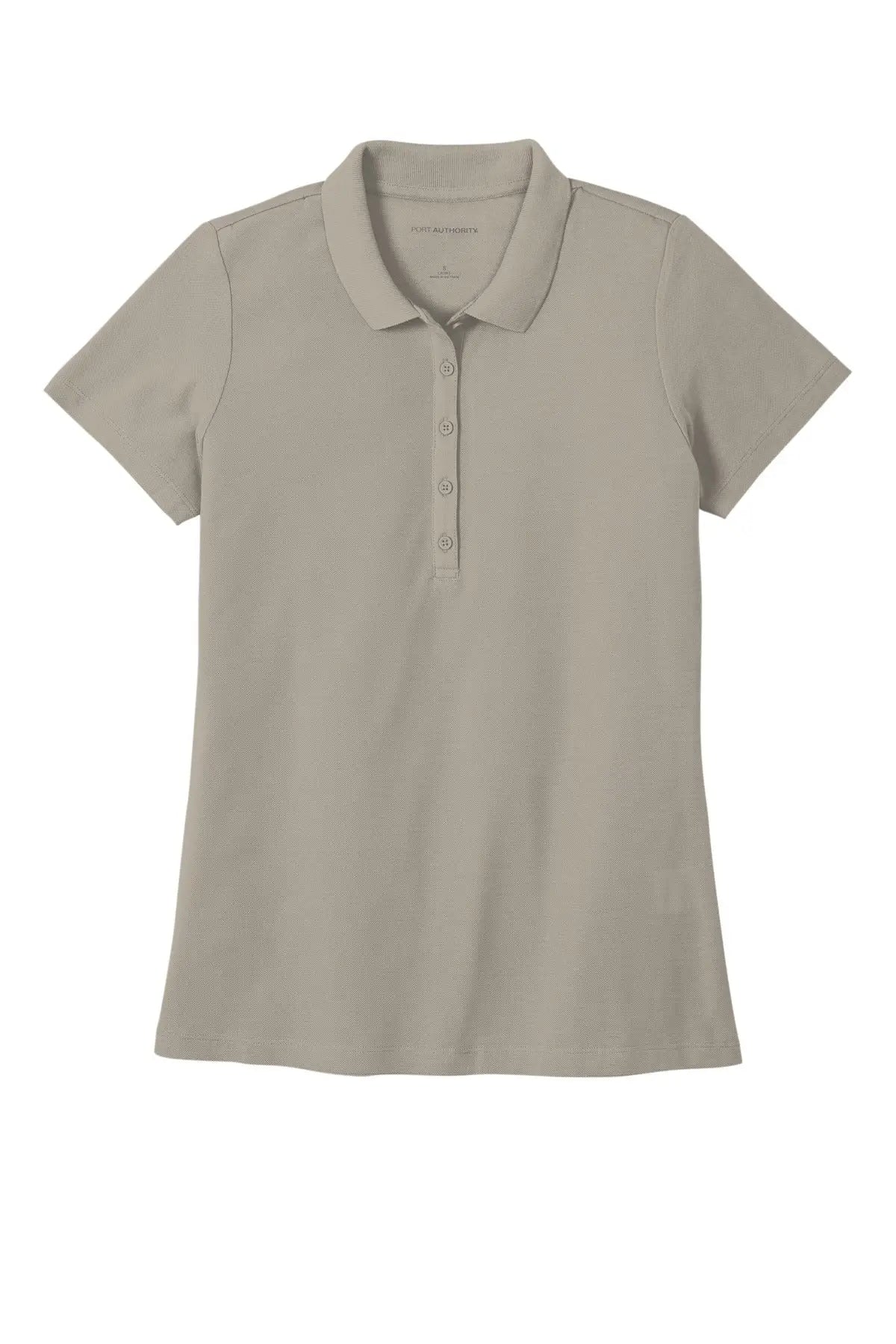 Port Authority Lk810 Women’s Superpro React Polo - Gusty Gray