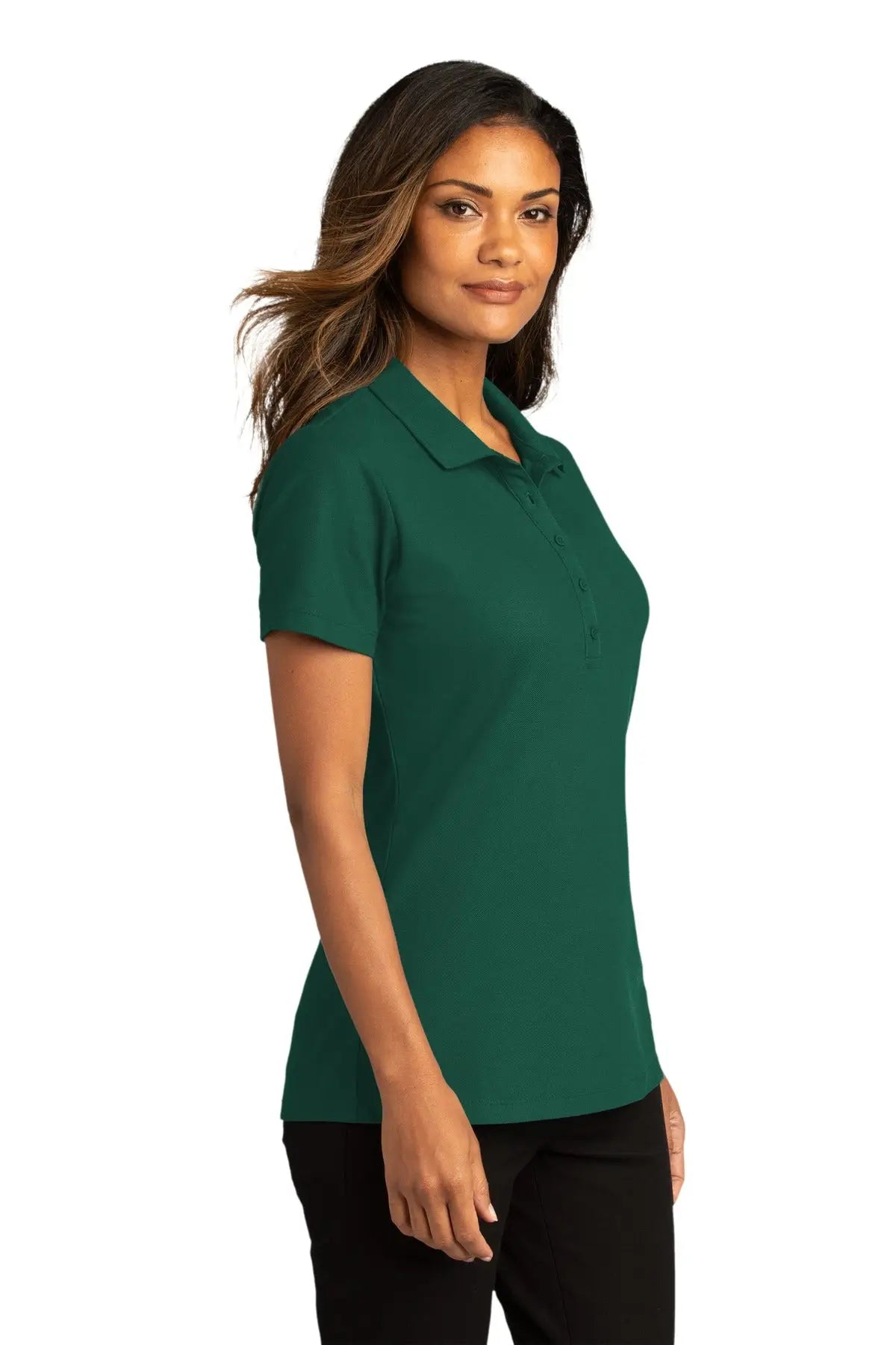Port Authority Lk810 Women’s Superpro React Polo - Marine Green