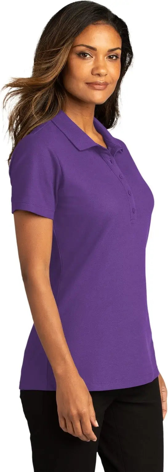 Port Authority Lk810 Women’s Superpro React Polo - Purple