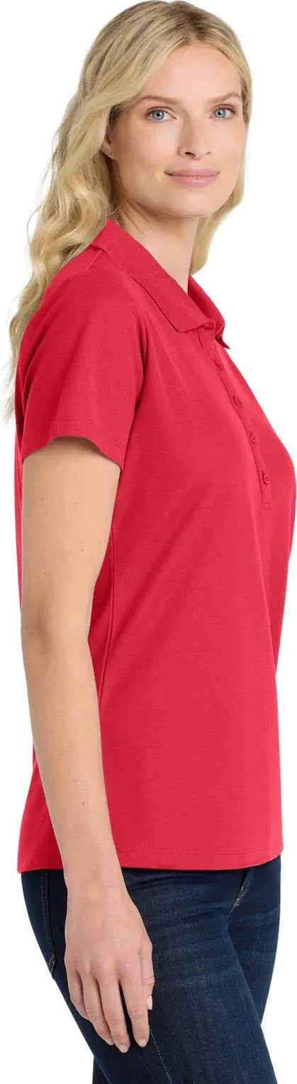 Port Authority Lk810 Women’s Superpro React Polo - Rich Red