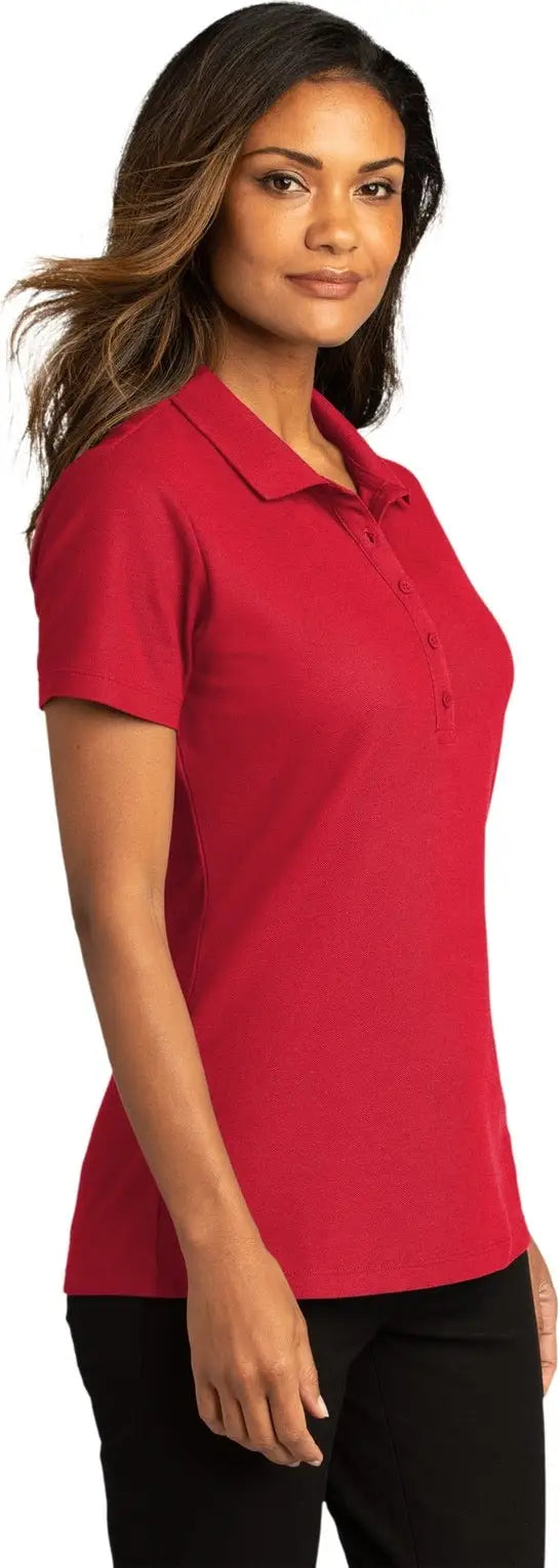 Port Authority Lk810 Women’s Superpro React Polo - Rich Red