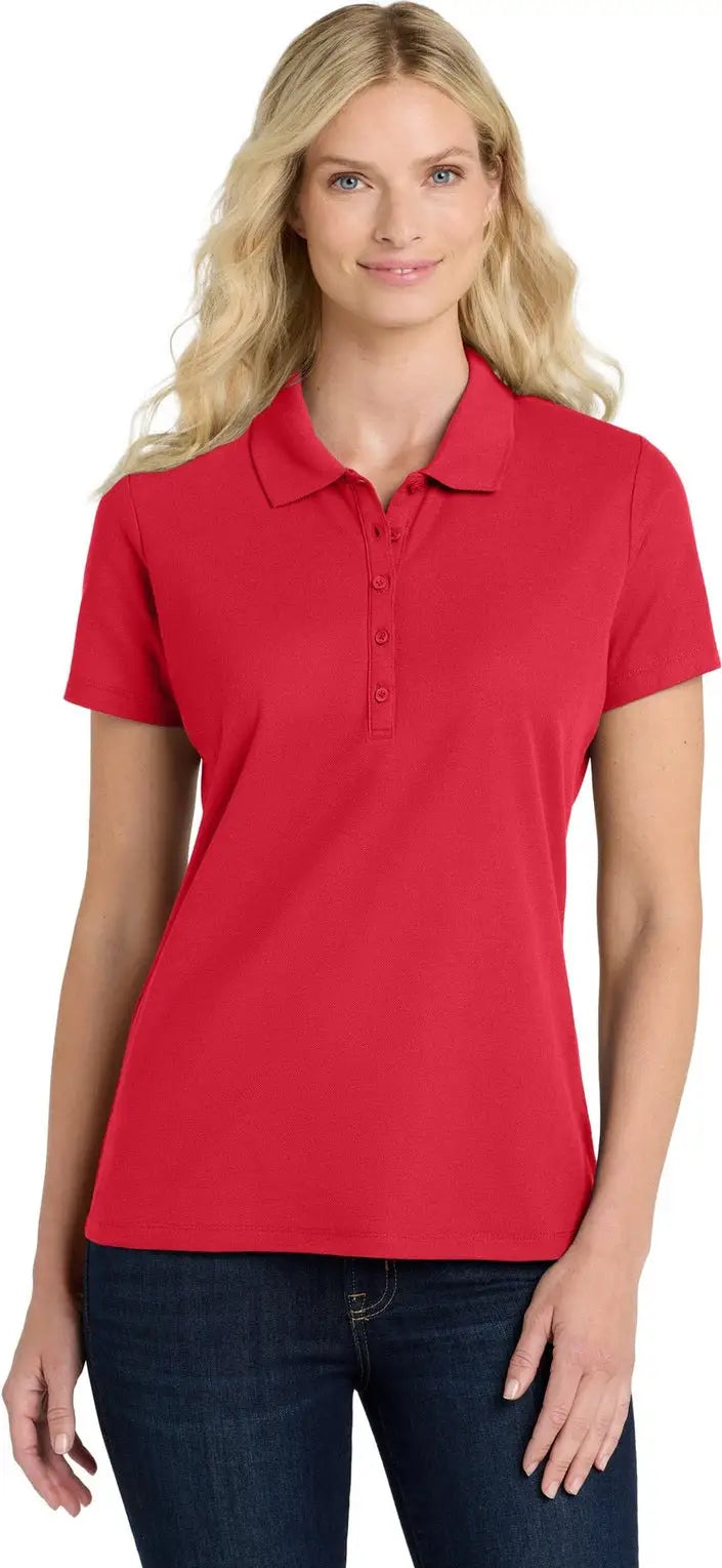 Port Authority Lk810 Women’s Superpro React Polo - Rich Red - Ladies Xs