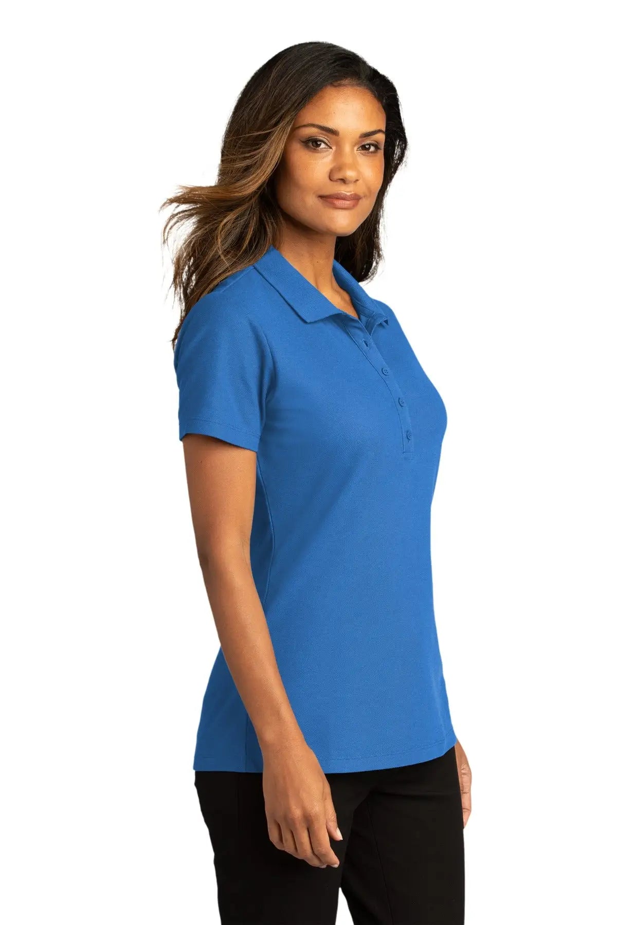 Port Authority Lk810 Women’s Superpro React Polo - Strong Blue