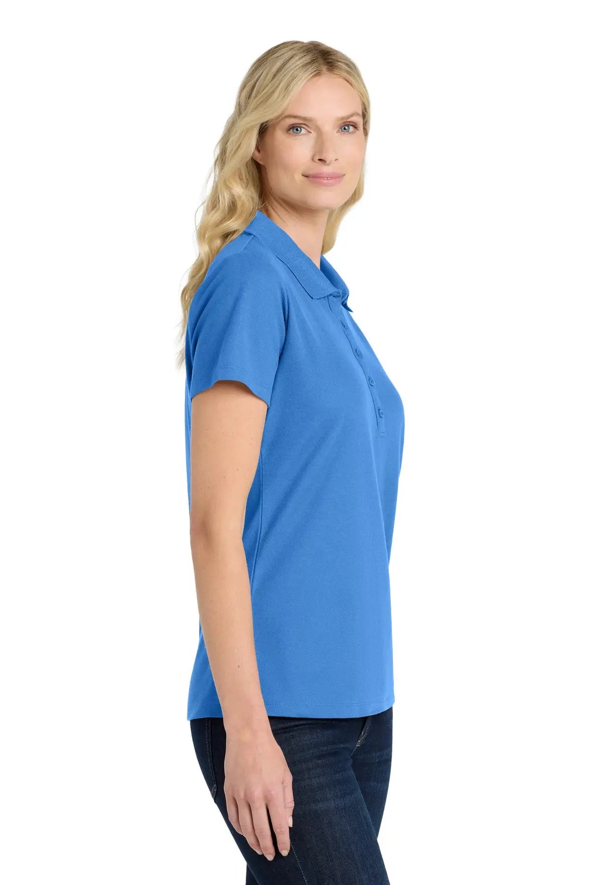 Port Authority Lk810 Women’s Superpro React Polo - Strong Blue