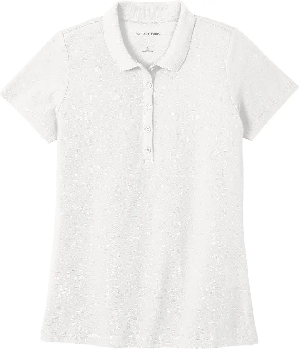 Port Authority Lk810 Women’s Superpro React Polo - White
