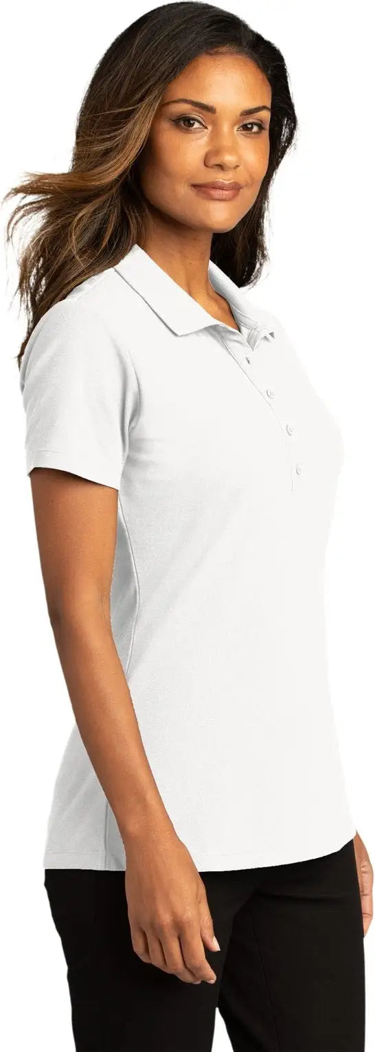 Port Authority Lk810 Women’s Superpro React Polo - White