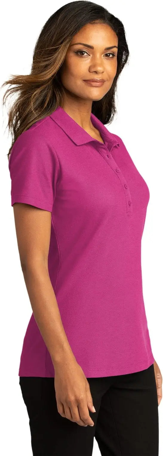 Port Authority Lk810 Women’s Superpro React Polo - Wild Berry