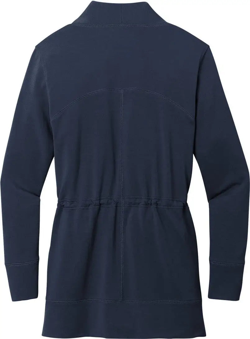 Port Authority Lk825 Women’s Microterry Cardigan - River Blue Navy - Ladies Xs