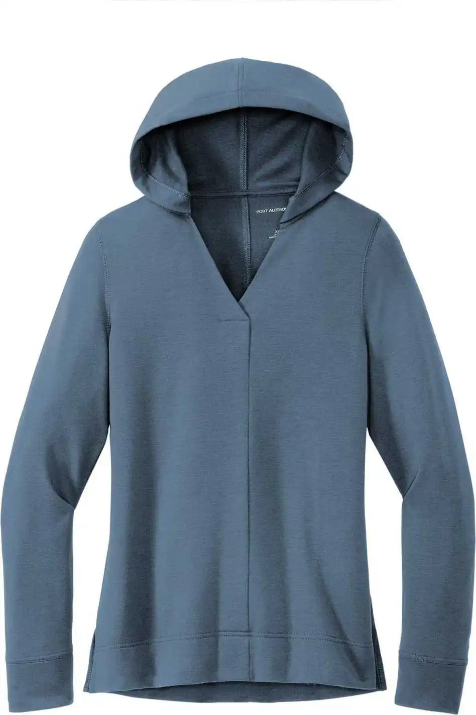 Port Authority Lk826 Ladies Microterry Pullover Hoodie Duskblue