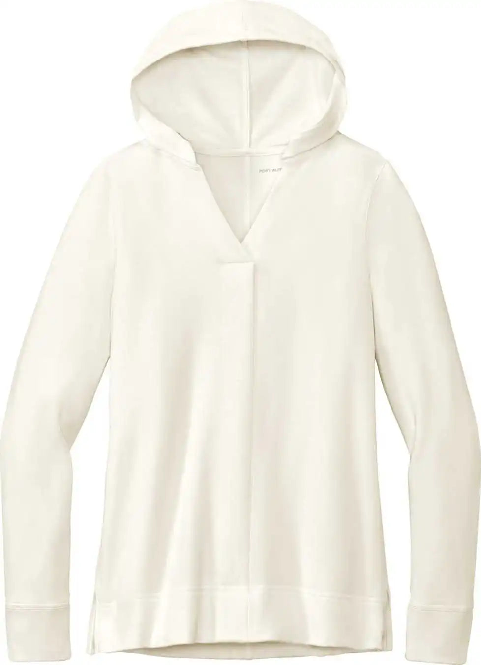 Port Authority Lk826 Ladies Microterry Pullover Hoodie Ivory Chiffon