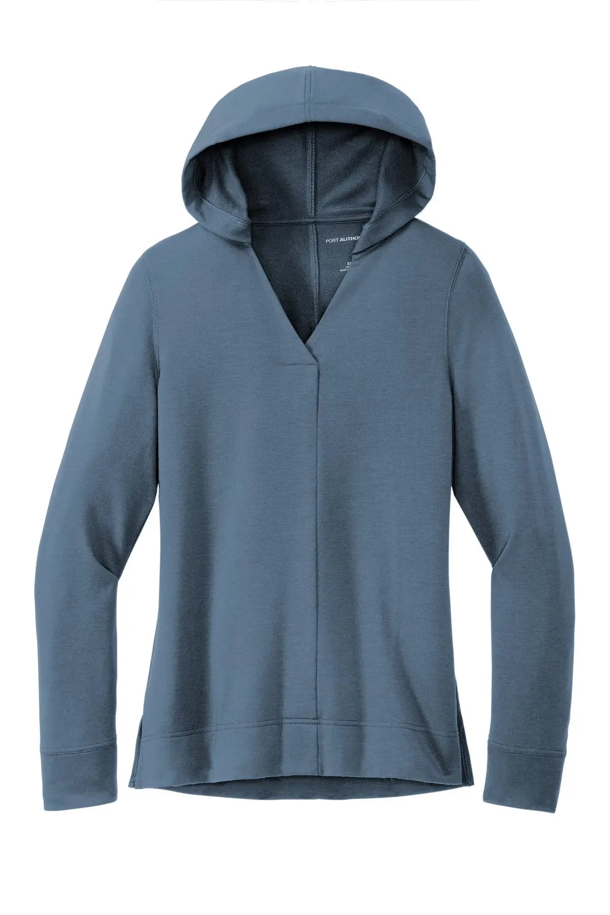 Port Authority Lk826 Women’s Microterry Pullover Hoodie - Dusk Blue