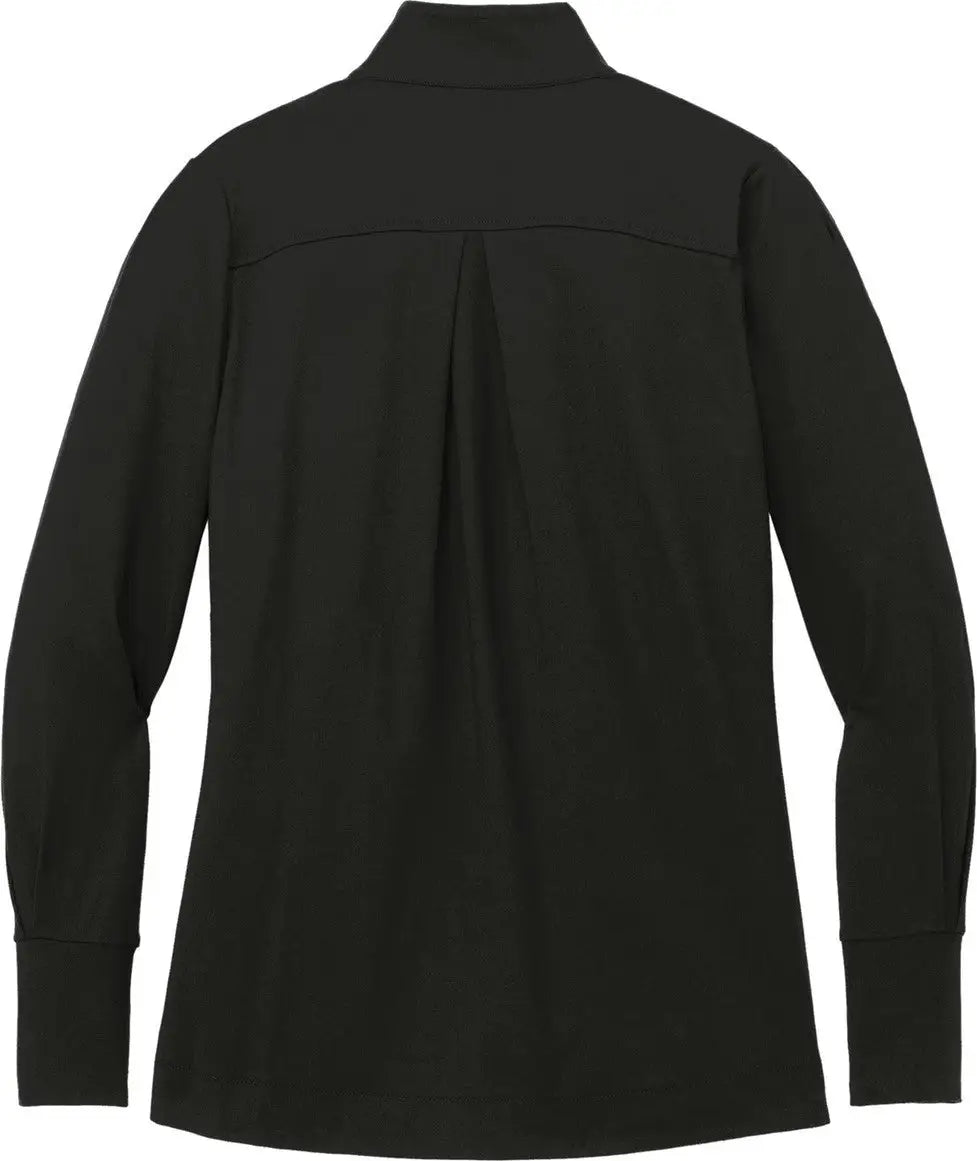 Port Authority Lk829 Women’s Fairway Stretch 1/4-zip - Deep Black