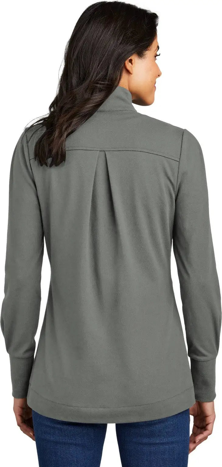 Port Authority Lk829 Women’s Fairway Stretch 1/4-zip - Shadow Gray