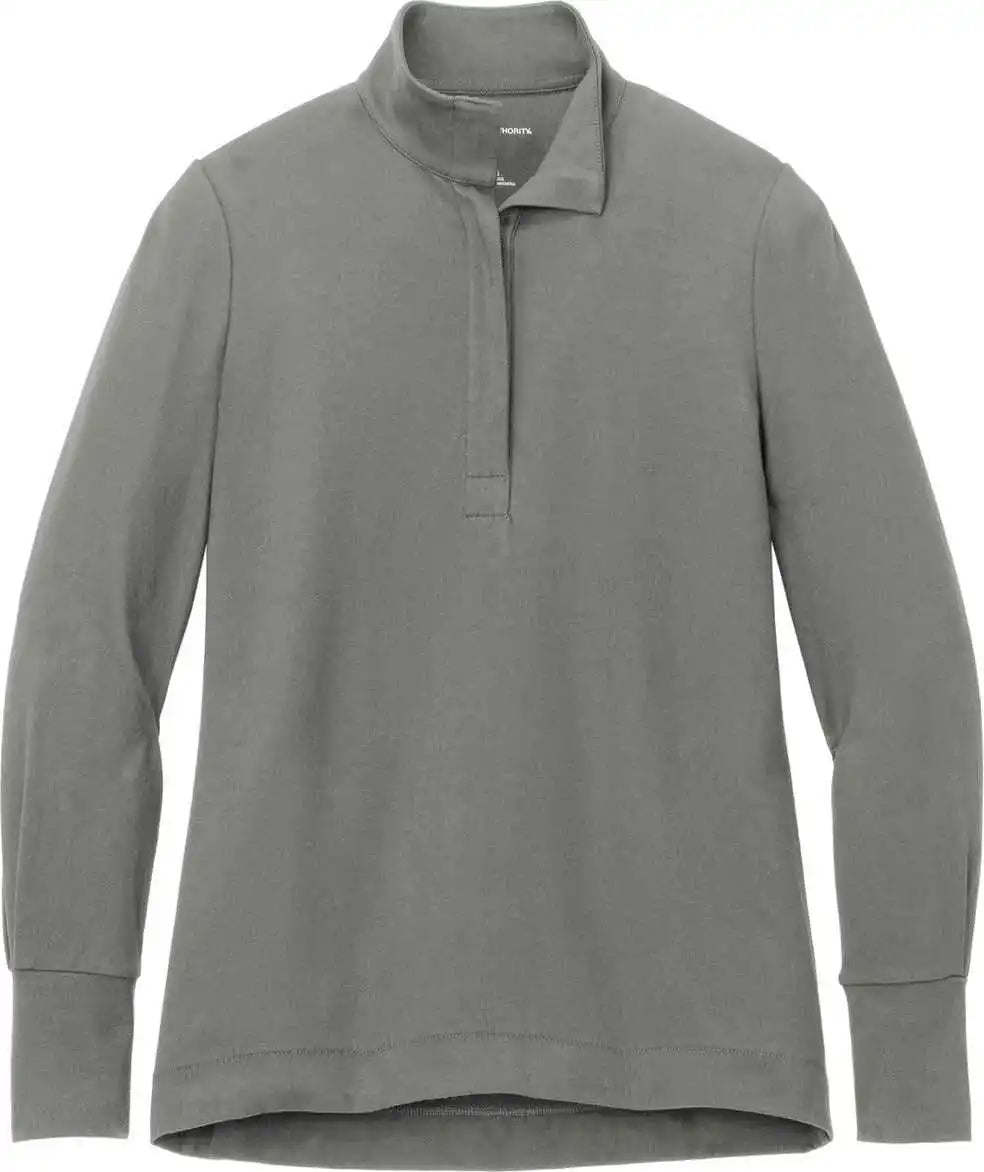 Port Authority Lk829 Women’s Fairway Stretch 1/4-zip - Shadow Grey