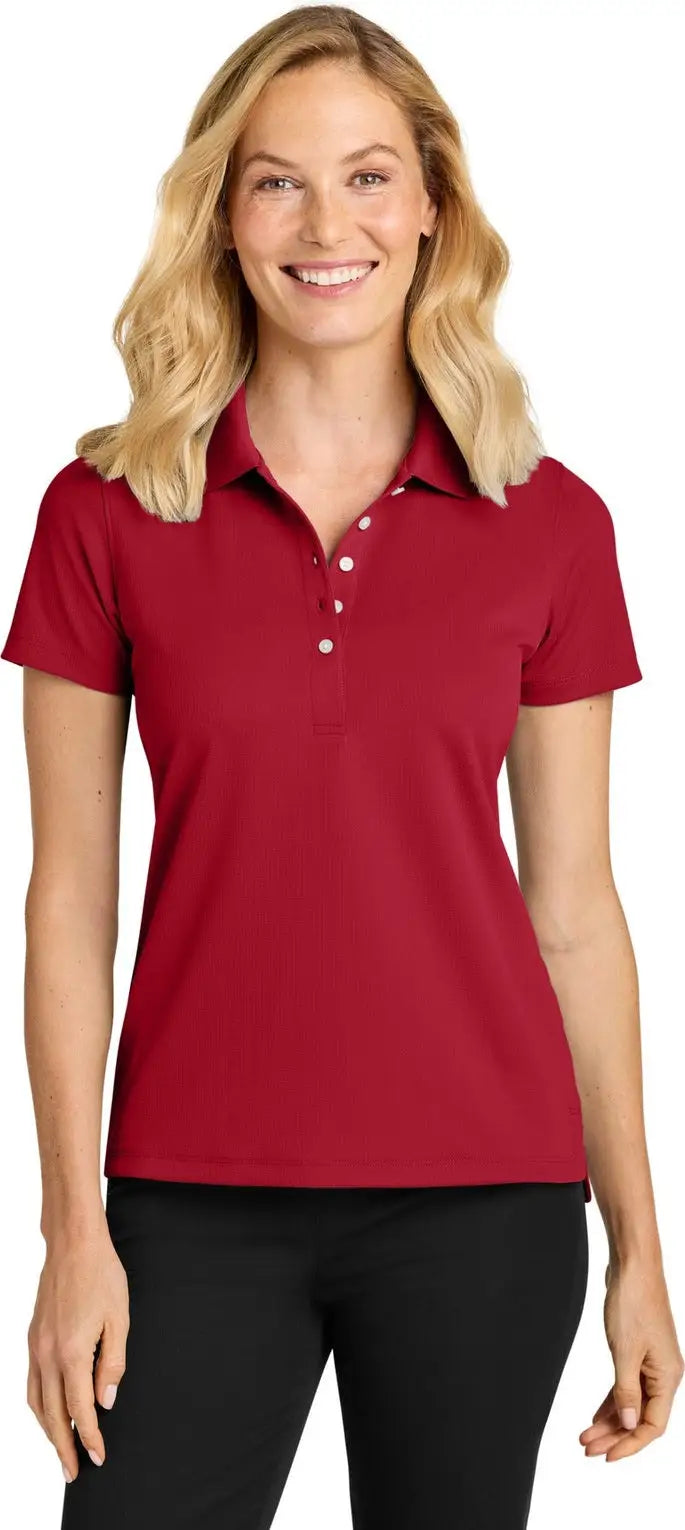 Port Authority Lk845 Women’s Dry Zone Stain-release Grid Polo - Rich Red - Ladies 3xl