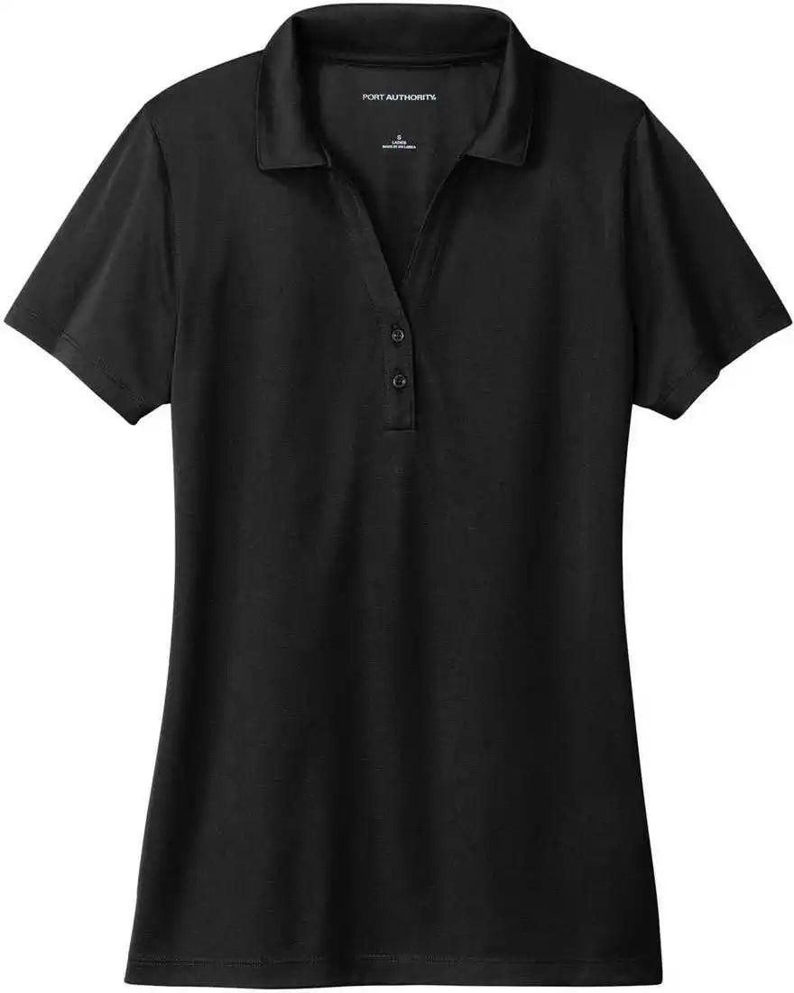 Port Authority Lk863 Ladies c Free Performance Polo Deep Black