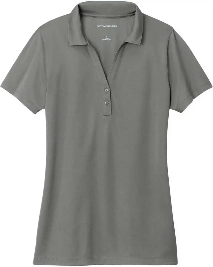 Port Authority Lk863 Ladies c Free Performance Polo Smoke Grey
