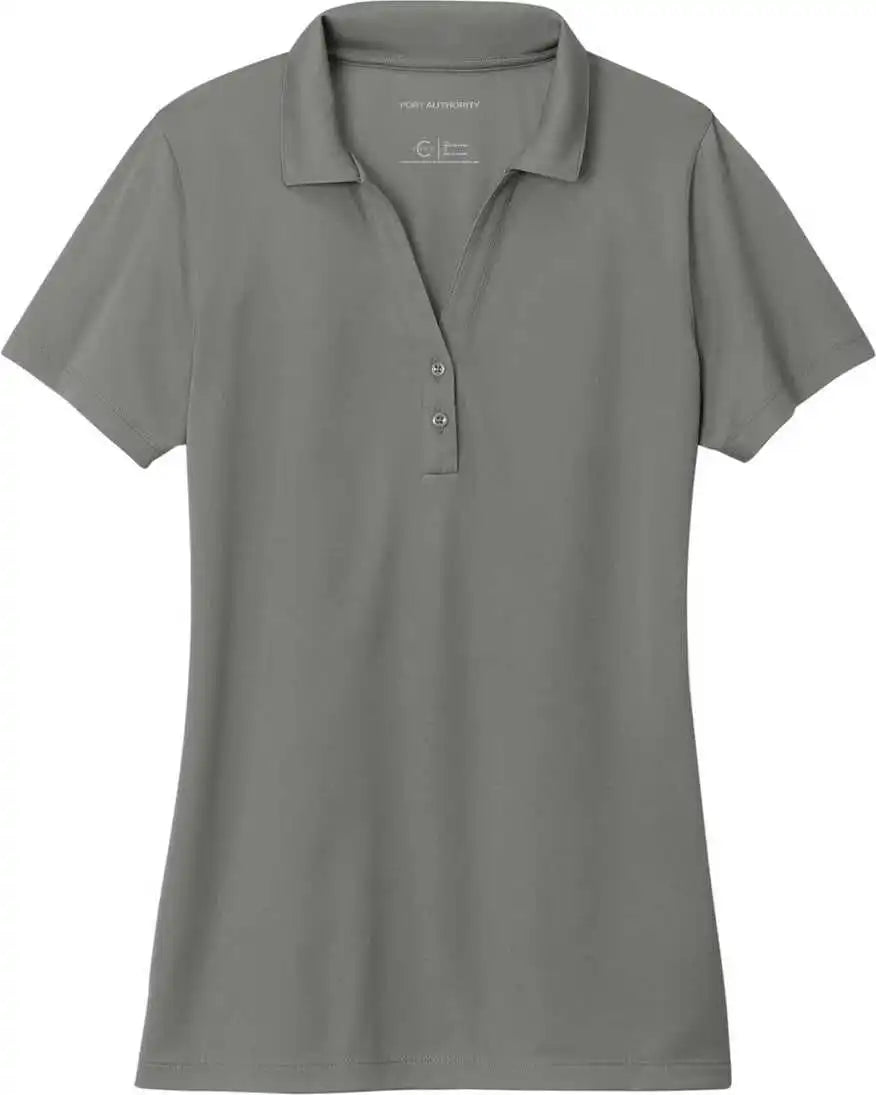 Port Authority Lk863 Women’s C-free Performance Polo - Smoke Grey