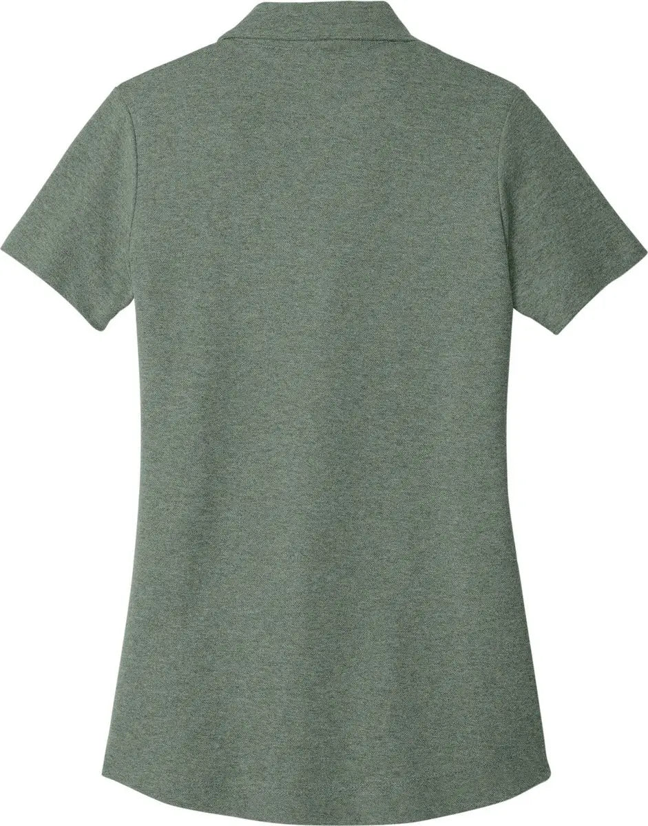 Port Authority Lk867 Women’s C-free Cotton Blend Pique Polo - Dark Green Heather