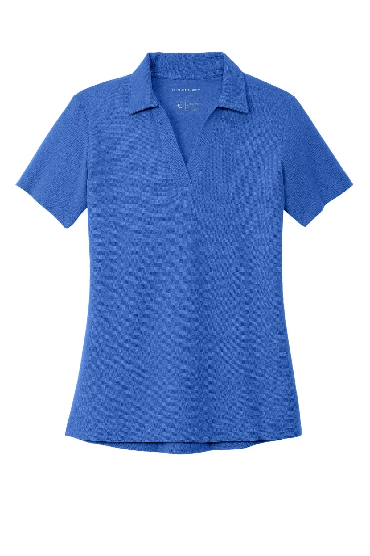 Port Authority Lk867 Women’s C-free Cotton Blend Pique Polo - True Blue
