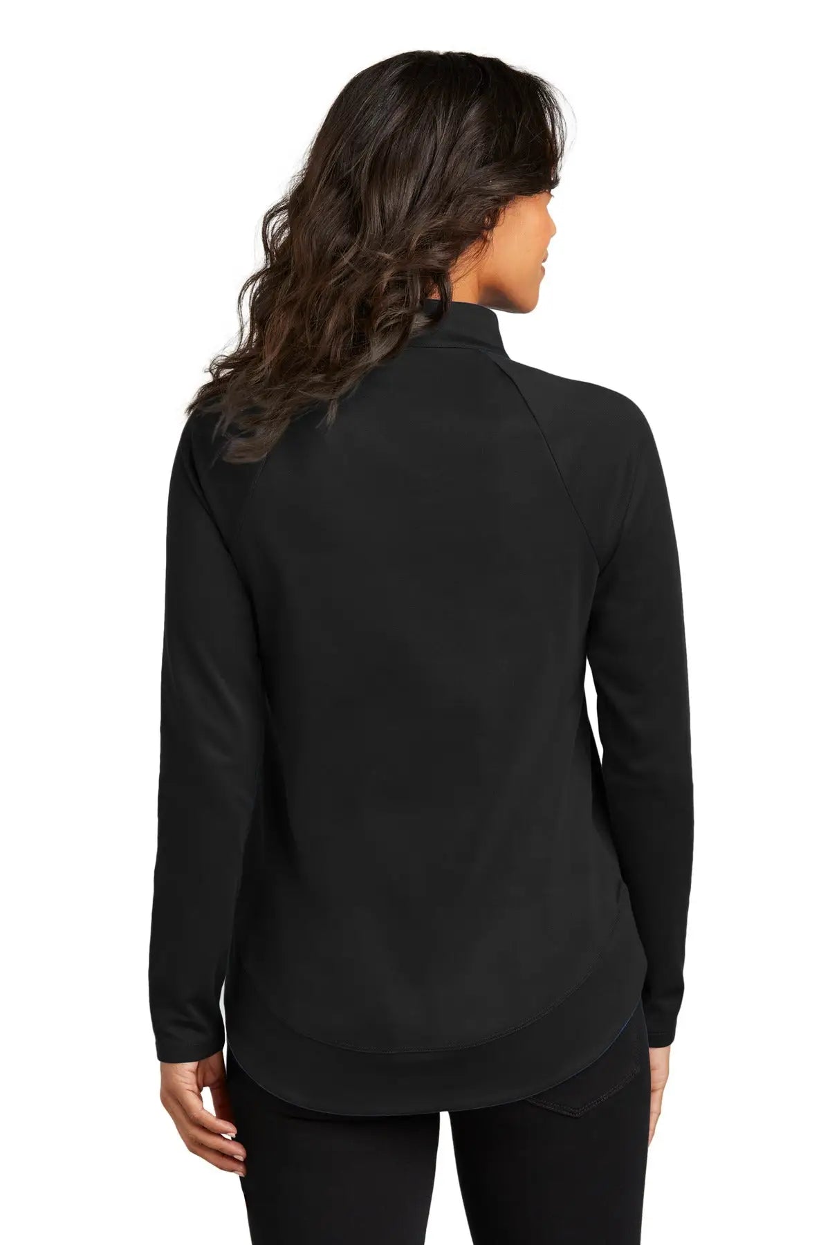Port Authority Lk870 Women’s C-free Cypress 1/4-zip - Deep Black