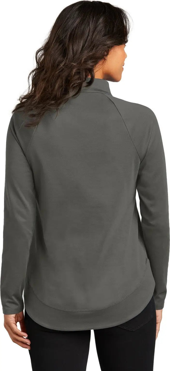 Port Authority Lk870 Women’s C-free Cypress 1/4-zip - Gray Steel