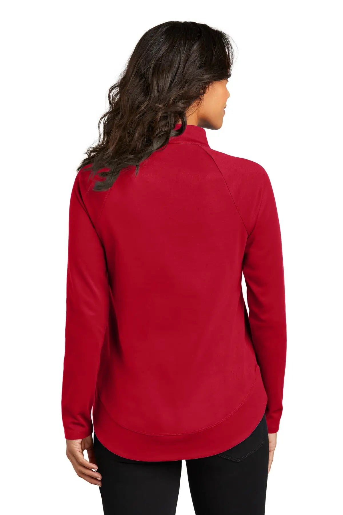 Port Authority Lk870 Women’s C-free Cypress 1/4-zip - Rich Red