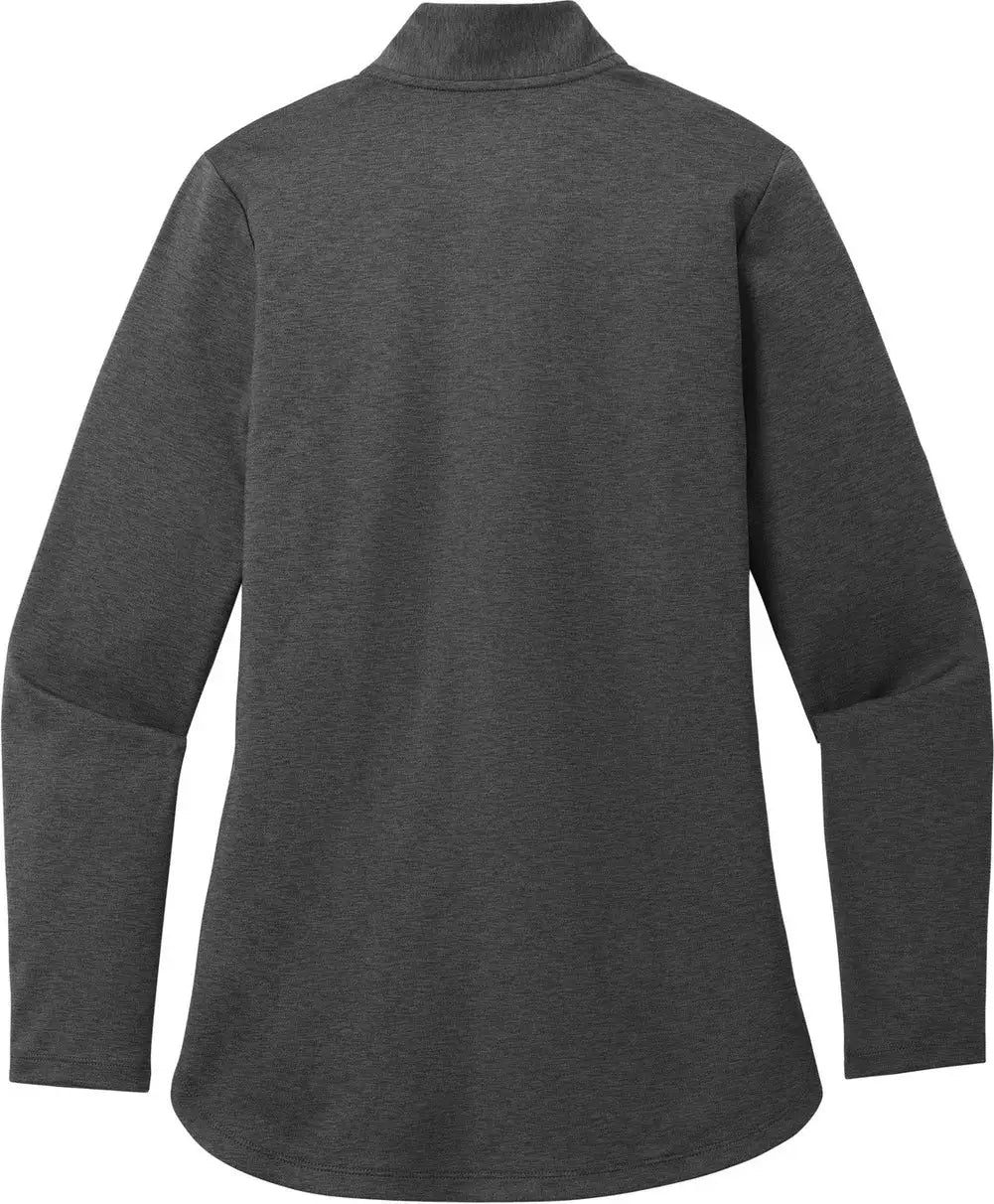 Port Authority Lk880 Women’s C-free Double Knit 1/4-zip - Gray Steel Heather
