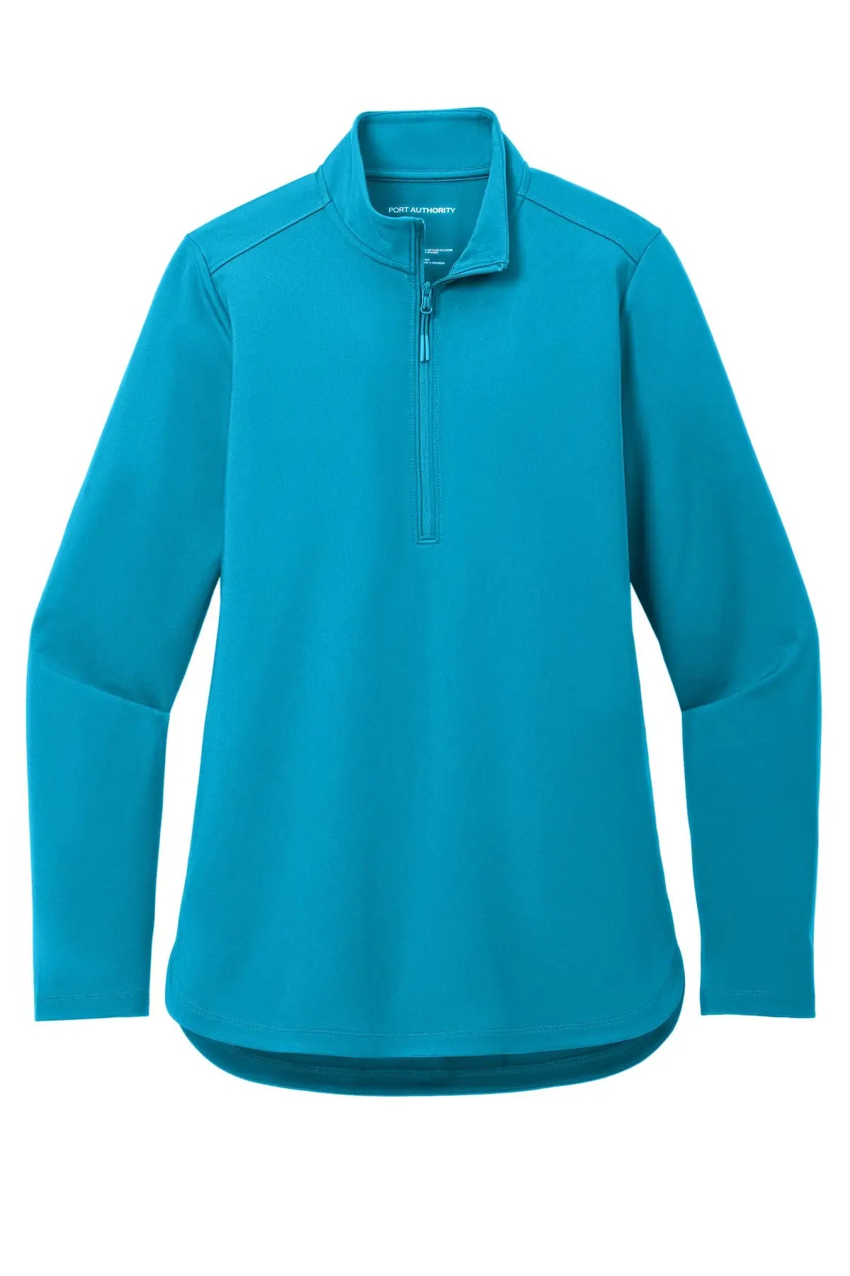 Port Authority Lk880 Women’s C-free Double Knit 1/4-zip - Parcel Blue