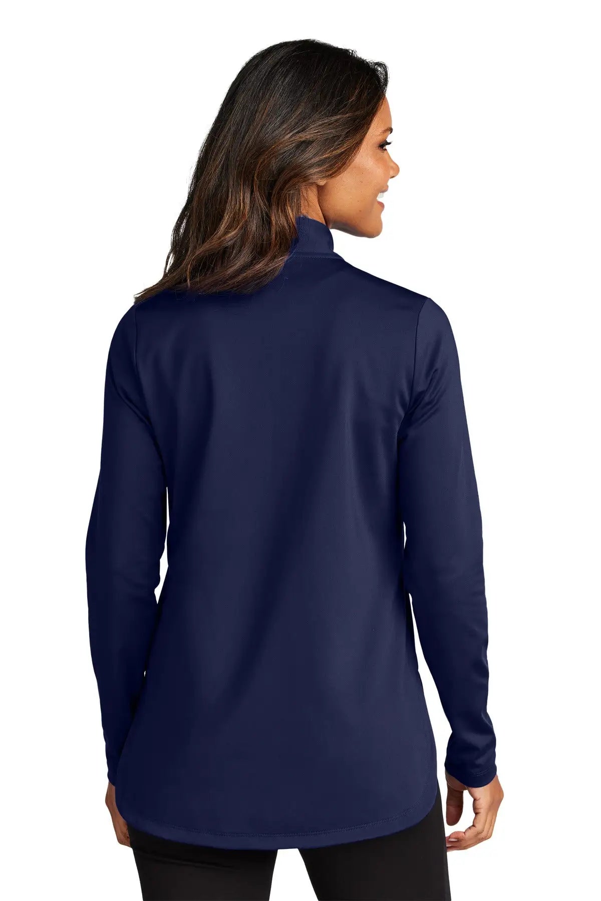 Port Authority Lk880 Women’s C-free Double Knit 1/4-zip - True Navy