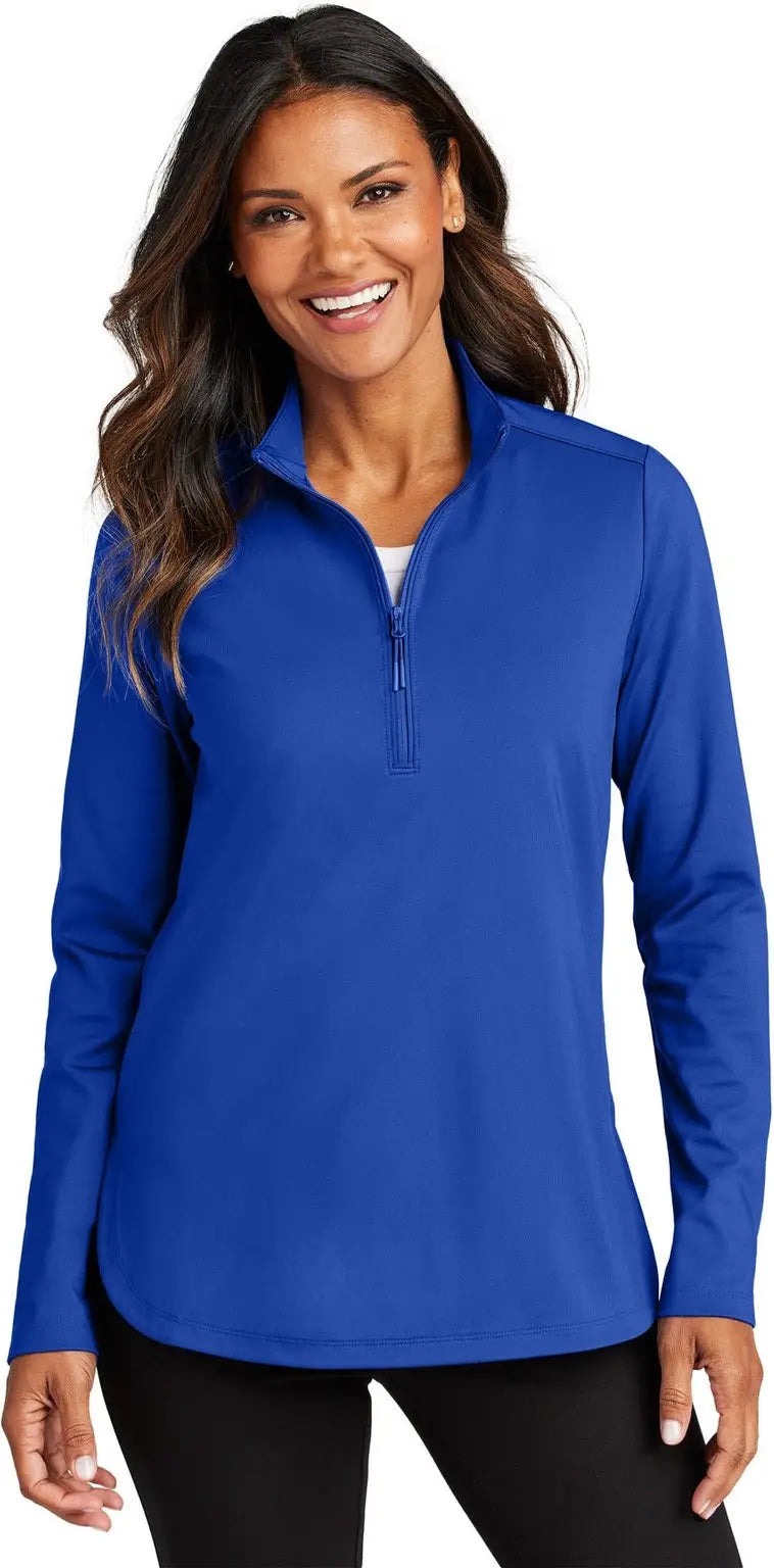 Port Authority Lk880 Women’s C-free Double Knit 1/4-zip - True Royal