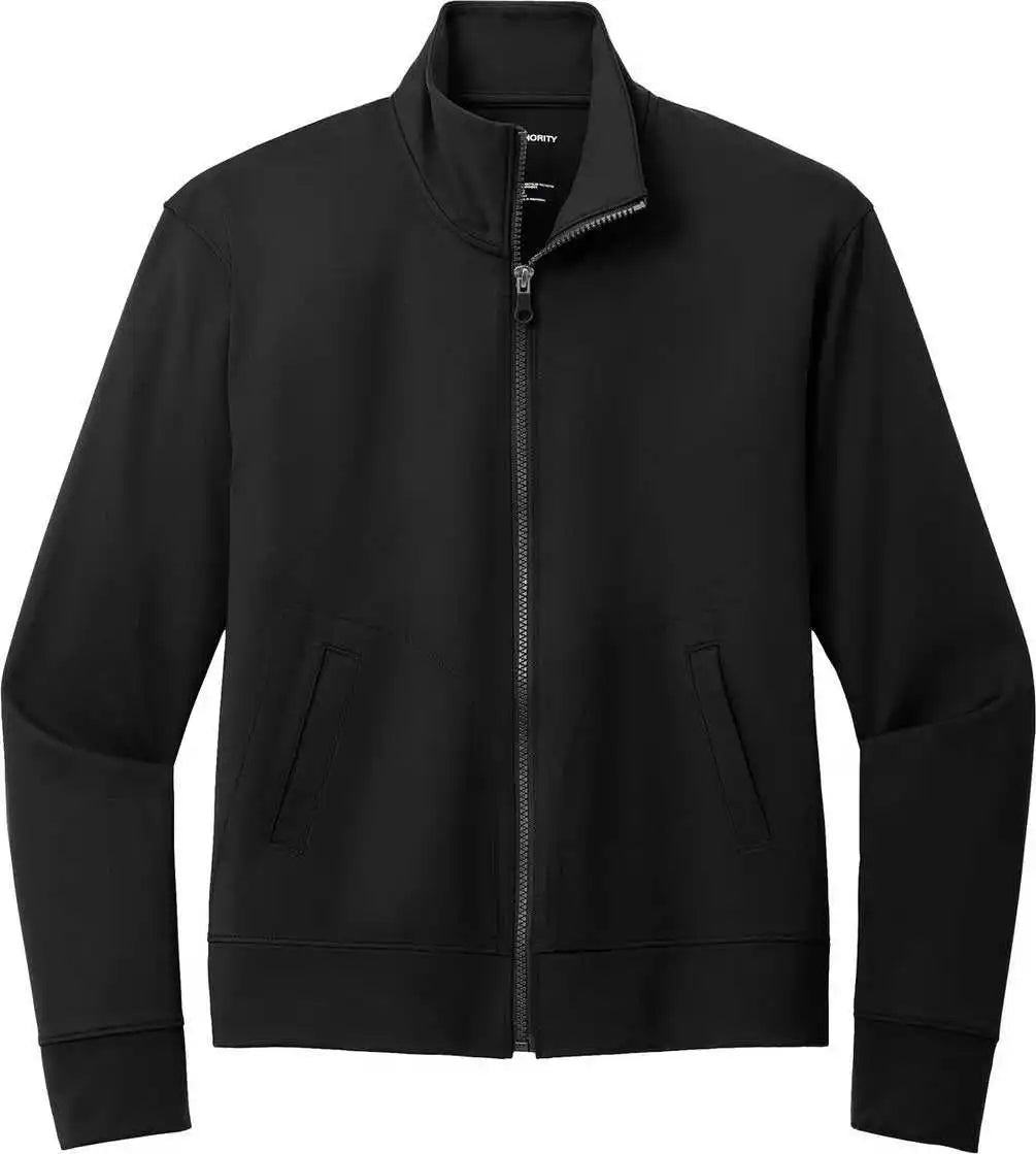 Port Authority Lk881 Ladies c Free Double Knit Full Zip Deep Black