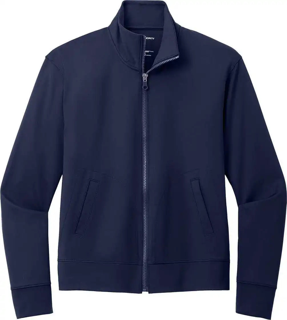 Port Authority Lk881 Ladies c Free Double Knit Full Zip True Navy