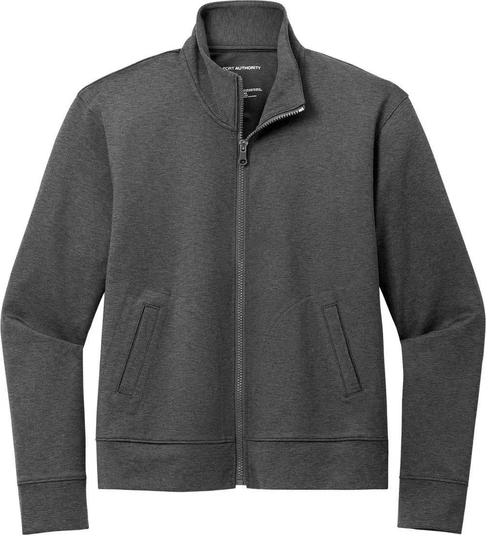 Port Authority Lk881 Women’s C-free Double Knit Full-zip - Gray Steel Heather