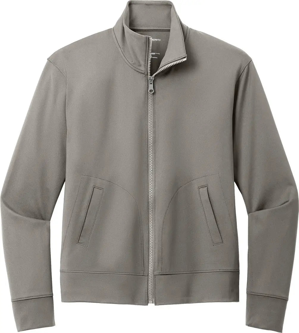 Port Authority Lk881 Women’s C-free Double Knit Full-zip - Smoke Gray