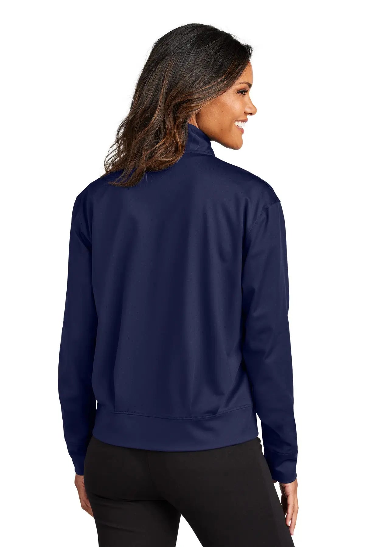 Port Authority Lk881 Women’s C-free Double Knit Full-zip - True Navy