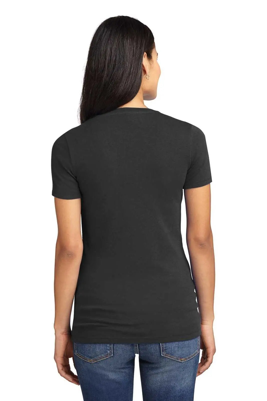 Port Authority Lm1005 Ladies Concept Stretch V-neck Tee - Black
